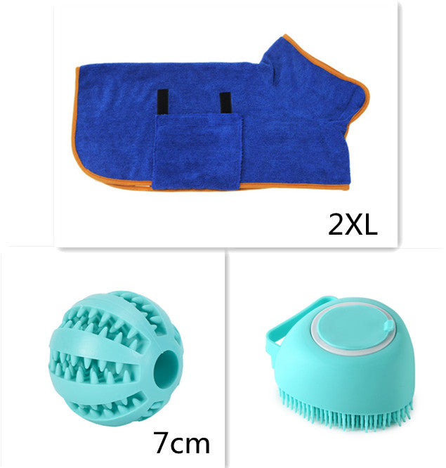 Bathroom Puppy Dog Cat Bath Massage Gloves Brush